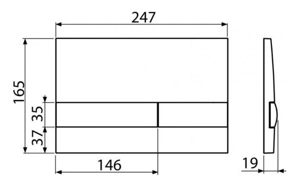 ALCAPLAST  Renovmodul - predstenový inštalačný systém s bielym tlačidlom M1710 + WC REA Carlo Flat Mini Rimlesss + SEDADLO (AM115/1000 M1710 CF1)