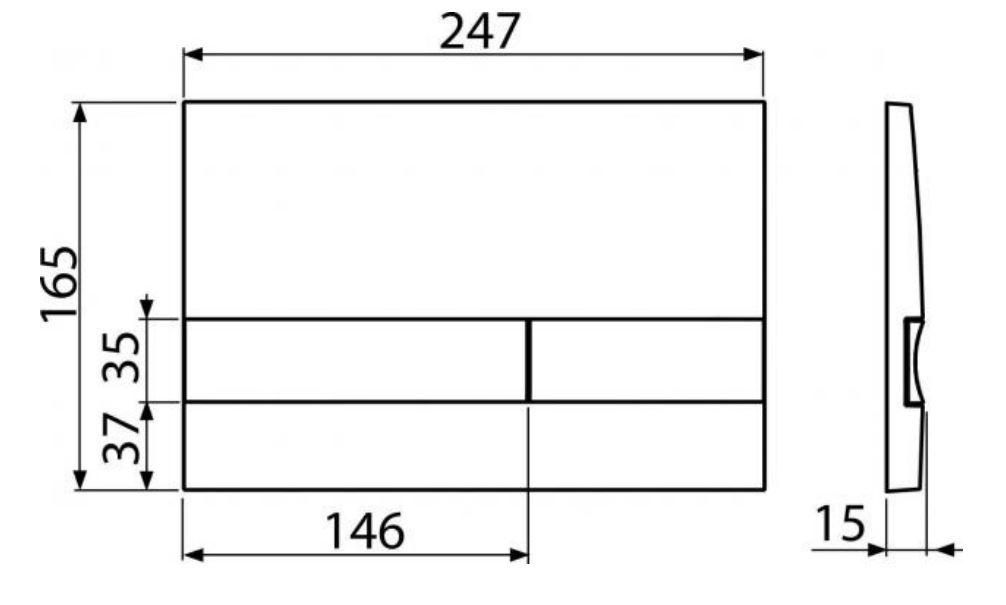 ALCAPLAST  Renovmodul - predstenový inštalačný systém s bielym / chróm tlačidlom M1720-1 + WC REA Carter Rimlesss + SEDADLO (AM115/1000 M1720-1 CT1)