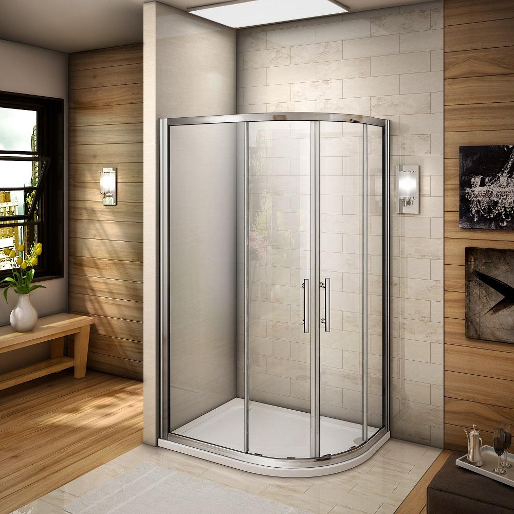 H K - Štvrťkruhový sprchovací kút RELAX S4 120x80 cm s posuvnými dverami, výplň sklo - číre SE-RELAXS412080-06