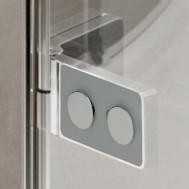 MEREO - Sprchové dvere, Novea, 120x200 cm, chróm ALU, sklo Číre, pravé prevedenie (CK10411ZP)