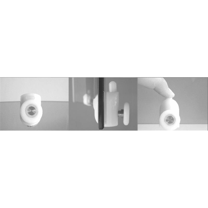 MEREO - Sprchový kút, Kora Lite, štvrťkruh, 90 cm, R550, biely ALU, sklo Grape (CK35121Z)