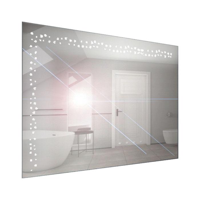 Zrkadlo závesné s pieskovaným motívom a LED osvetlením Nika LED 7/100 | A-Interiéry nika ľad 7-100