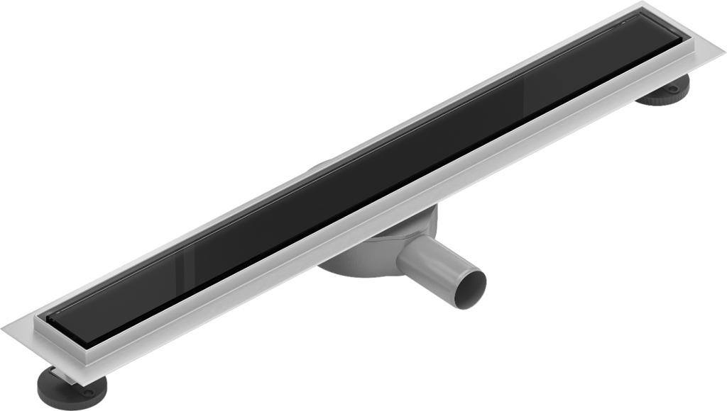 MEXEN/S - 360 ° MGB odtokový žľab 60 cm čierne sklo (1026060-40)