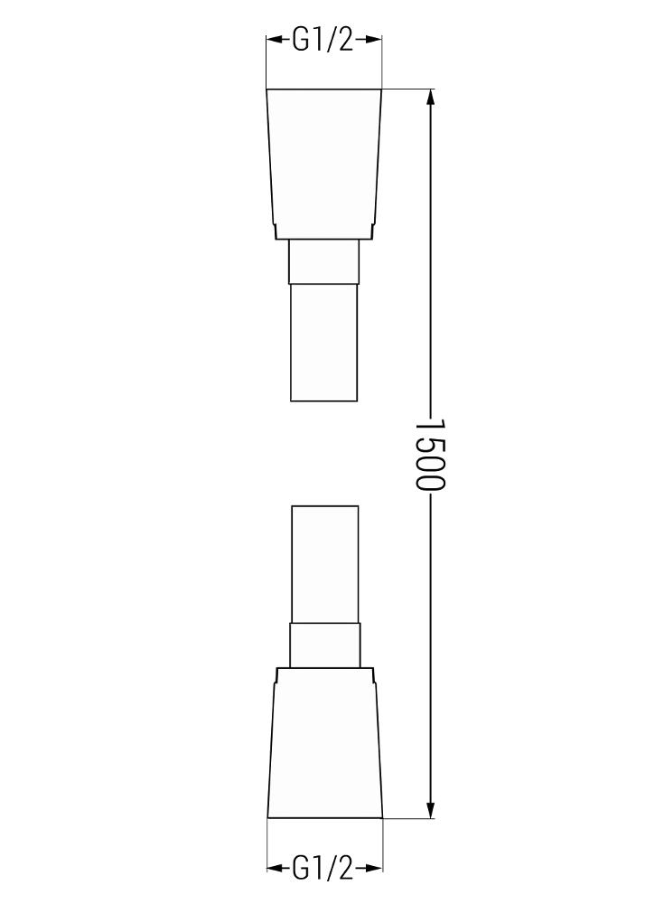 MEXEN/S - Cube DR02 podomietkový sprchový SET + slim sprcha 25 cm, biela (77502DR0225-20)