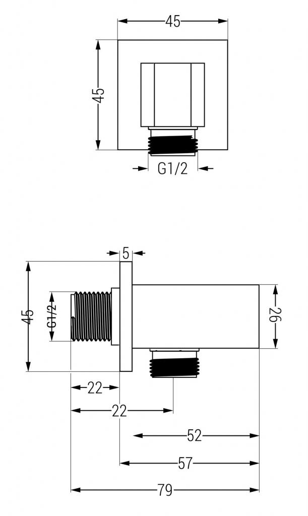 MEXEN/S - Cube DR02 podomietkový sprchový SET + slim sprcha 30 cm, biela (77502DR0230-20)
