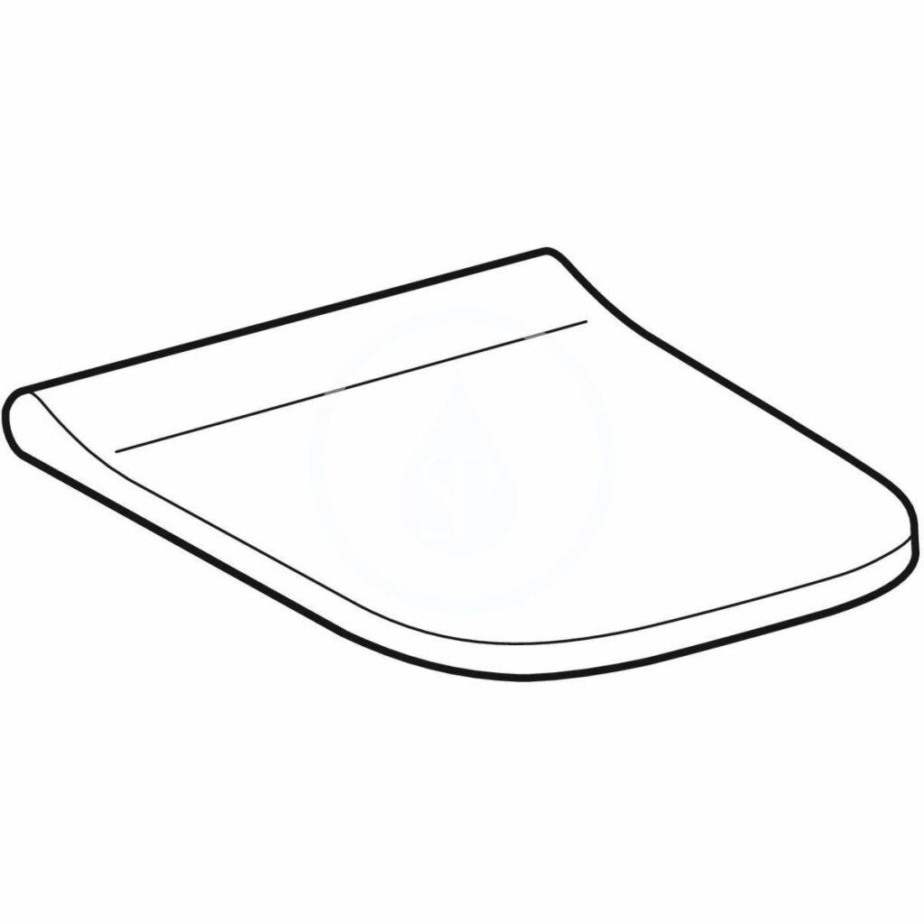 GEBERIT - Smyle Square WC doska, softclose, biela (500.687.01.1)