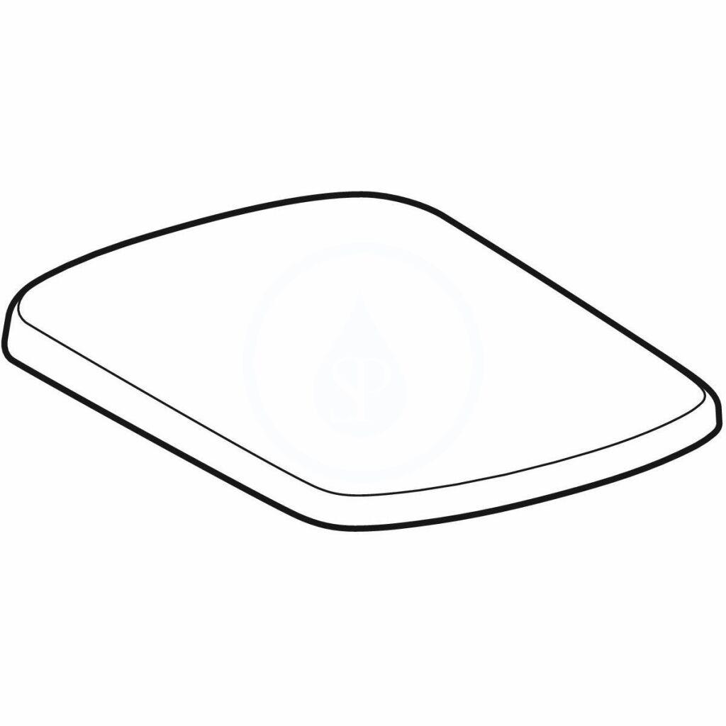 GEBERIT - Selnova Compact WC doska, biela (501.928.01.1)
