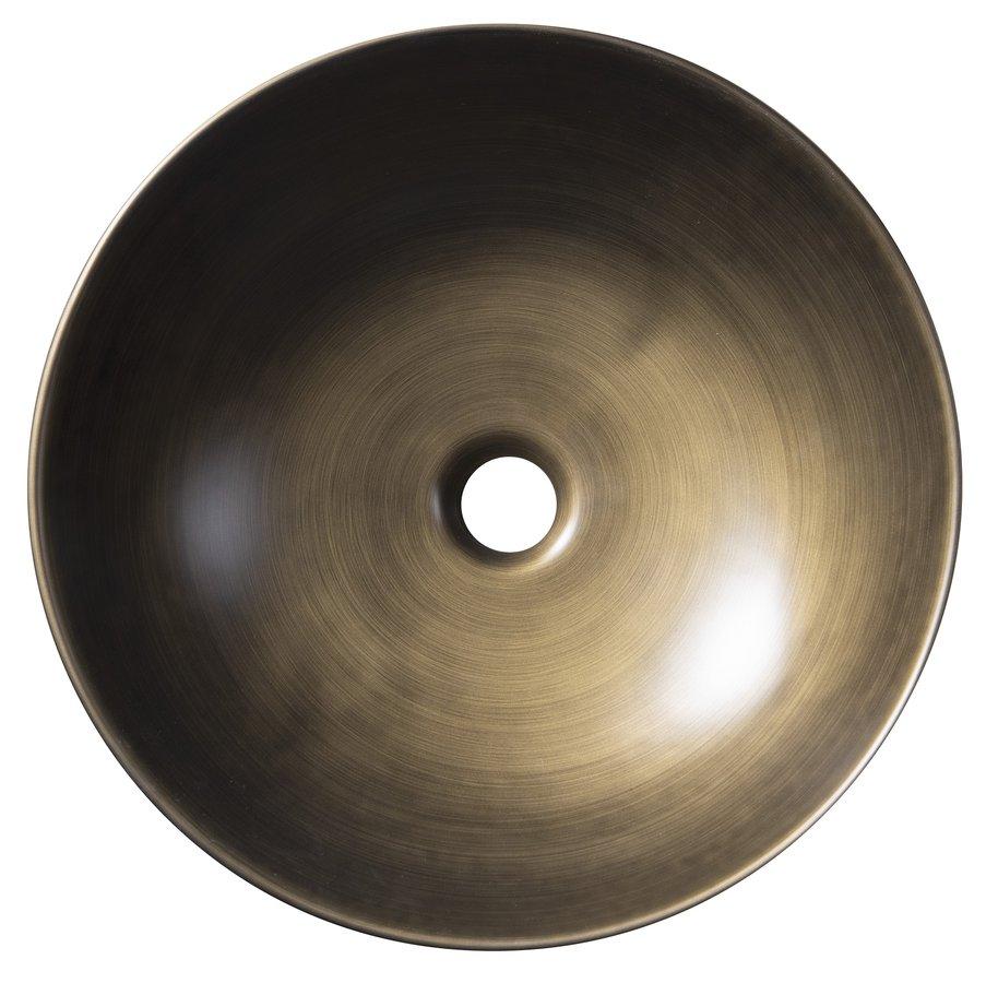 SAPHO - PRIORI keramické umývadlo, priemer 41,5 cm, bronz (PI032)