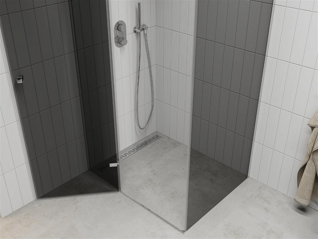 MEXEN/S - ROMA sprchovací kút 120x90 cm, grafit, chróm (854-120-090-01-40)