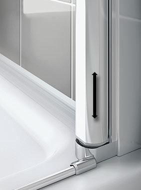 Kermi kyvné dvere Cada XS 1KR 0900x2000 875-900 STR.LESK číre+Clean (CK1KR09020VPK)
