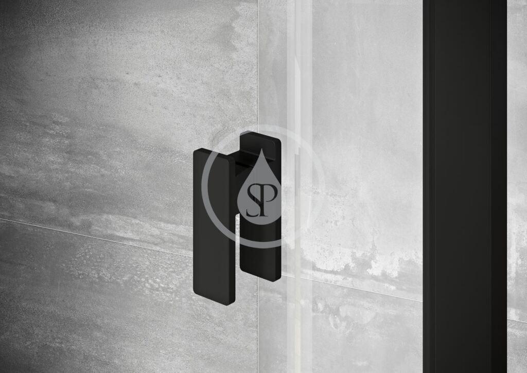 RAVAK - Nexty Sprchové dvere pivotové 800 mm, čierna/číre sklo (03O40300Z1)