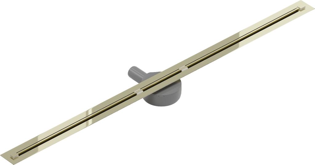 MEXEN - Flat 360° Super Slim podlahový žľab otočný 110 cm, zlatý (1551110)
