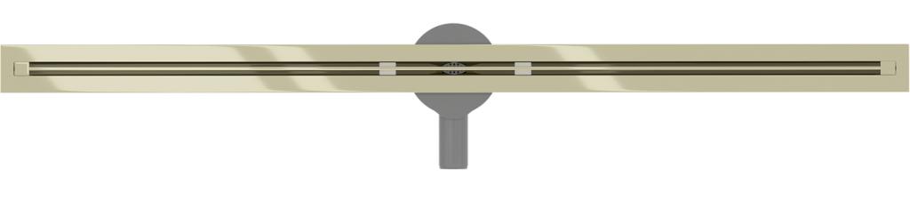 MEXEN - Flat 360° Super Slim podlahový žľab otočný 120 cm, zlatý (1551120)