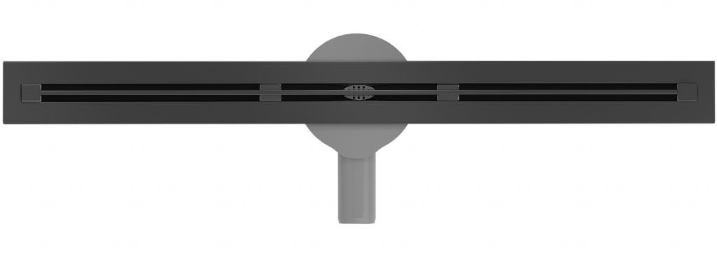 MEXEN - Flat 360° Super Slim podlahový žľab otočný 50 cm, čierny (1751050)