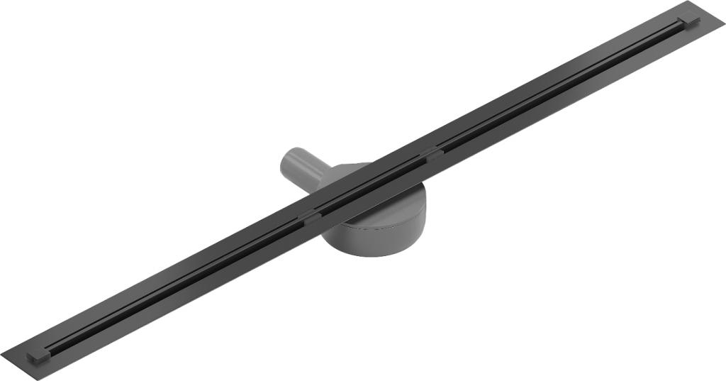 MEXEN - Flat 360° Super Slim podlahový žľab otočný 90 cm, čierny (1751090)