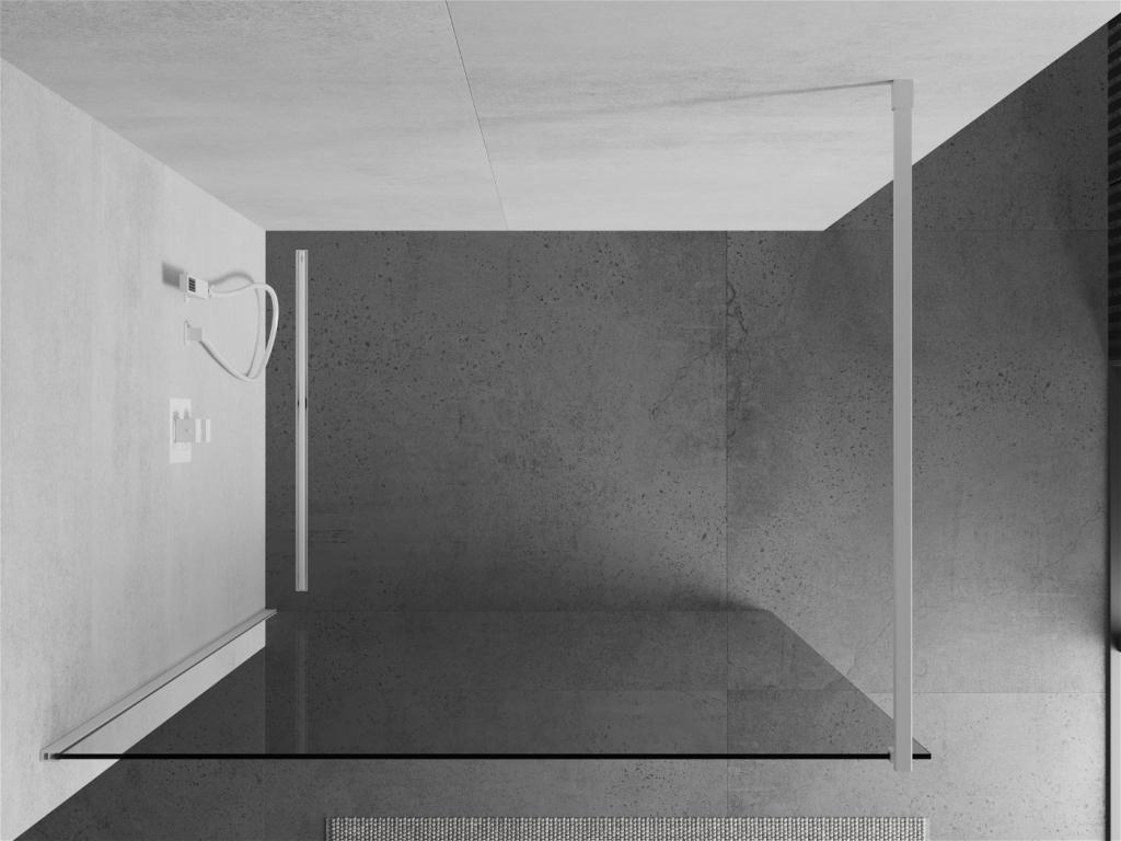 MEXEN/S - KIOTO Sprchová zástena WALK-IN 70 x 200 cm, transparent 8 mm, biela (800-070-101-20-00)