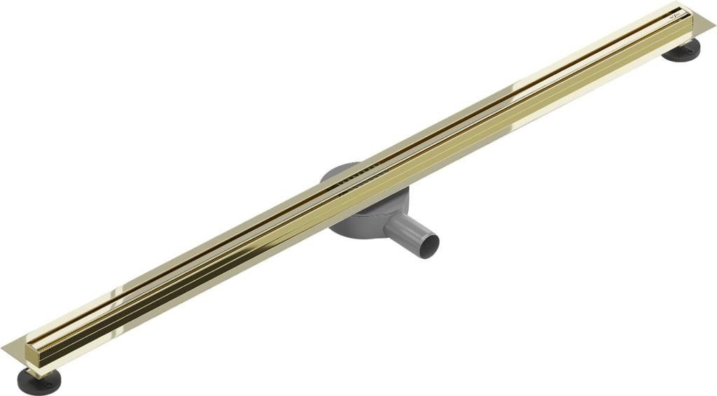 MEXEN - Flat 360° Slim podlahový žľab 140 cm, zlatá (1541140)