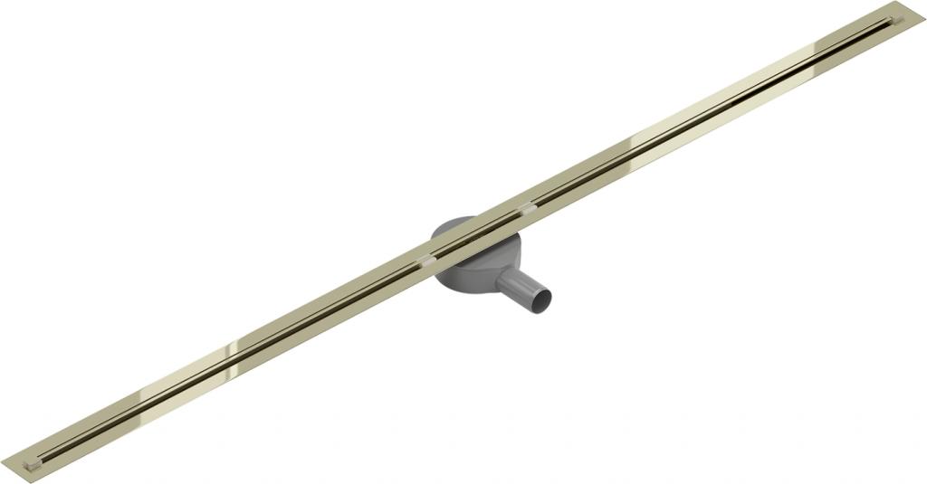 MEXEN - Flat 360° Super Slim podlahový žľab 150 cm, zlatá (1551150)