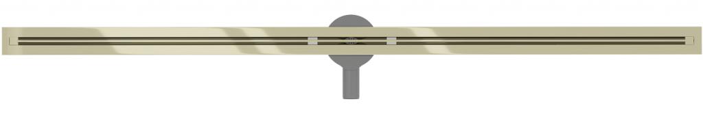 MEXEN - Flat 360° Super Slim podlahový žľab 160 cm, zlatá (1551160)