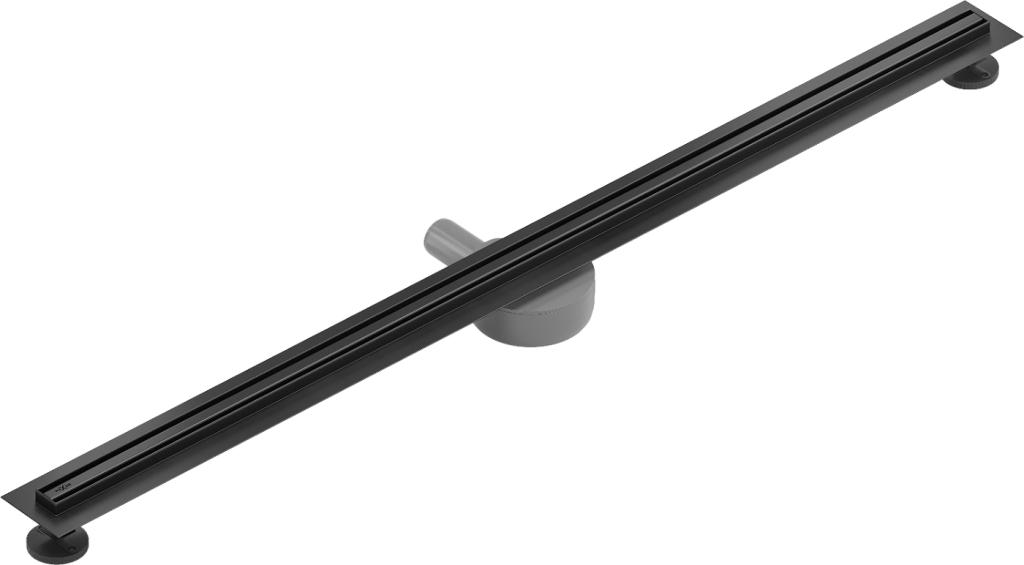 MEXEN - Flat 360° Slim podlahový žľab 130 cm, čierna (1741130)
