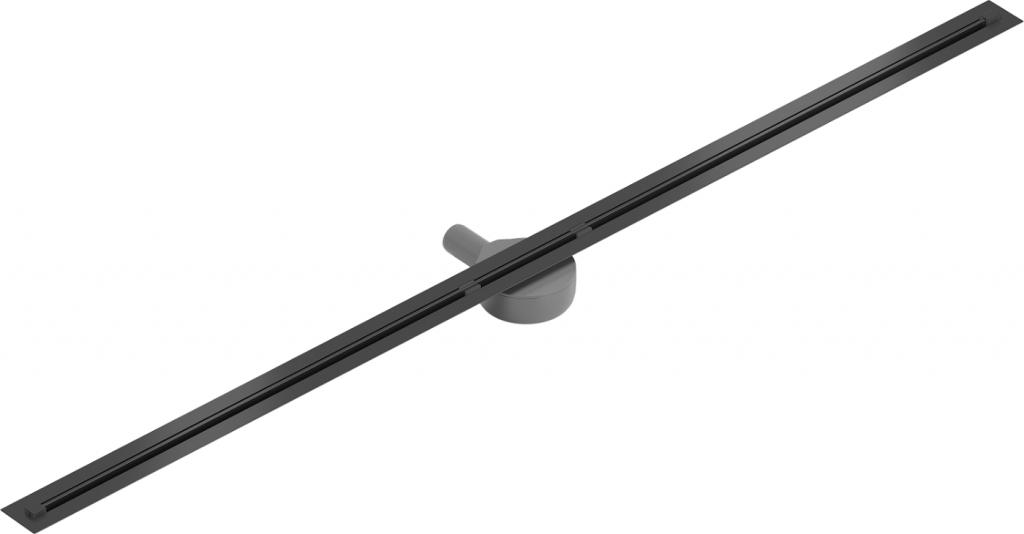 MEXEN - Flat 360 ° Super Slim podlahový žľab 150 cm, čierna (1751150)