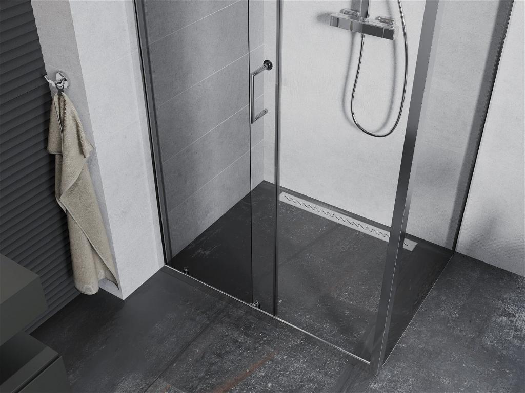 MEXEN/S - Apia sprchovací kút obdĺžnik 95x100 cm, transparent, chróm (840-095-100-01-00)