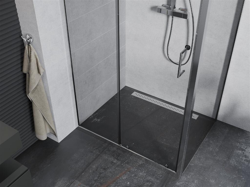 MEXEN/S - Apia sprchovací kút obdĺžnik 110x100 cm, transparent, chróm (840-110-100-01-00)