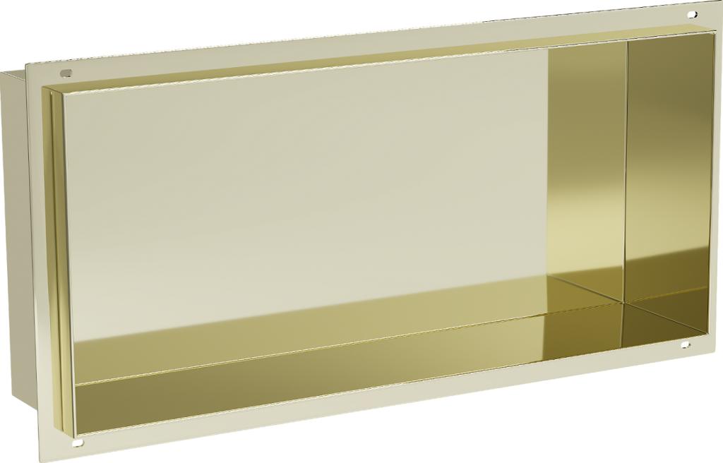 MEXEN - X-Wall-NR modul pre vstavanie do steny 45x20 cm, zlatá 1951452010