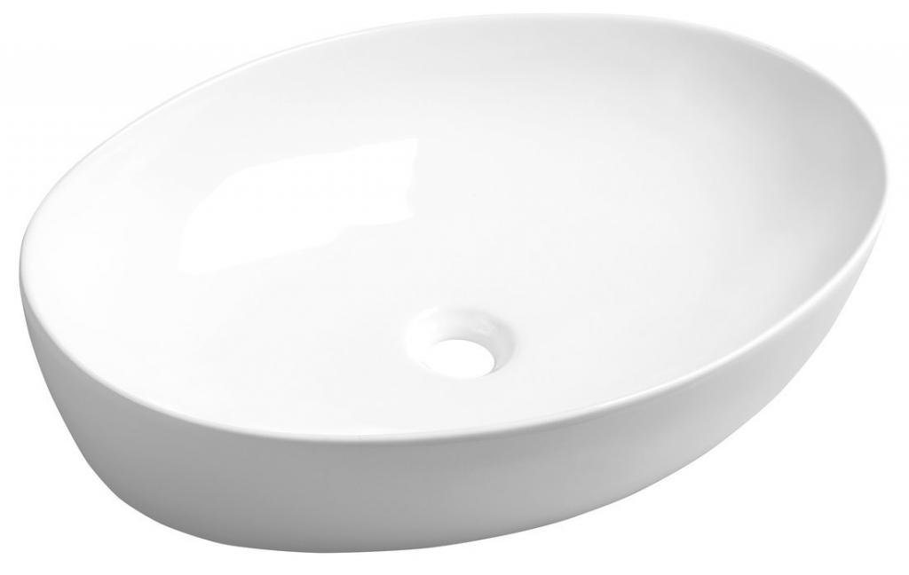 SAPHO - PERA keramické umývadlo 62,5x42 cm, na dosku, biela AR457