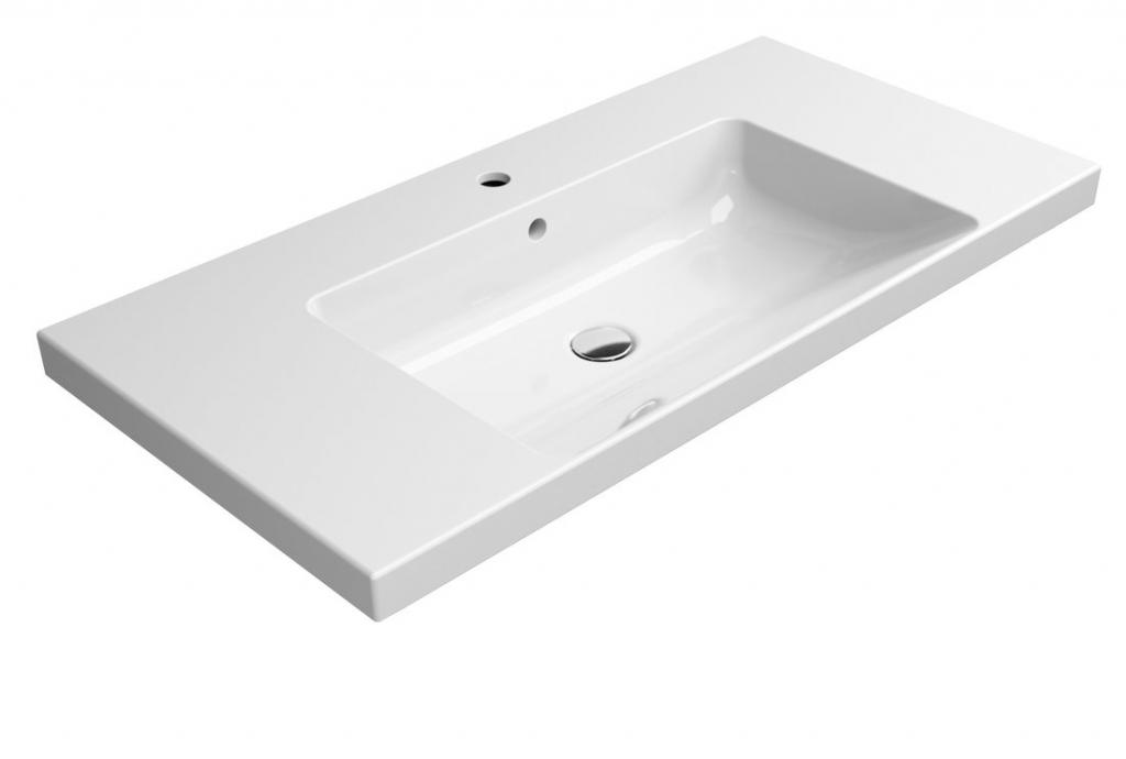 GSI - NORM keramické umývadlo 100x18x50 cm, biela ExtraGlaze 8633111