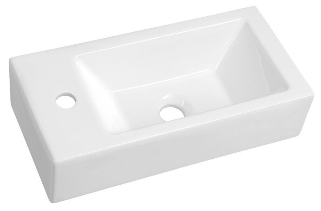 AQUALINE - ANTIK keramické umývadlo, 50x24,5 cm, biela HF090
