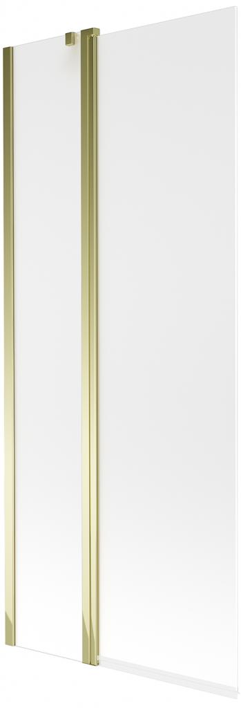 MEXEN - Flip vaňová zástena 1-krídlo 80x150 cm, dekor, zlato 894-080-101-50-30