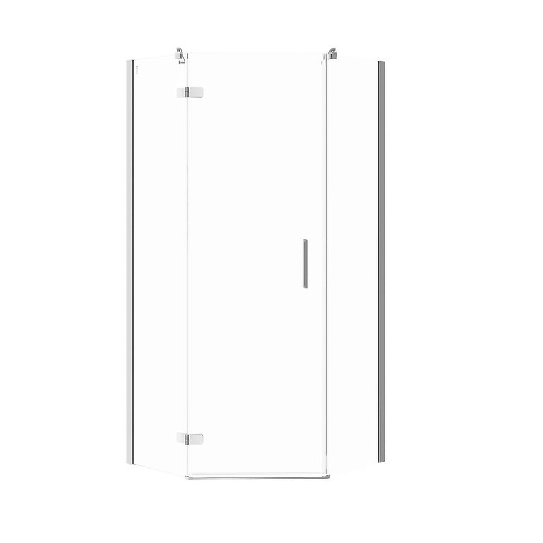 CERSANIT - Päťuholný sprchovací kút JOTA 90x90x195, ĽAVÝ, priehľadné sklo (S160-014)