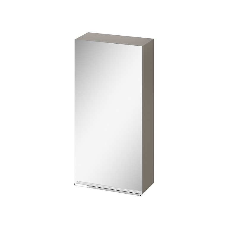 CERSANIT - Zrkadlová skrinka VIRGO 40 sivý dub s chrómovými úchytmi (S522-011)