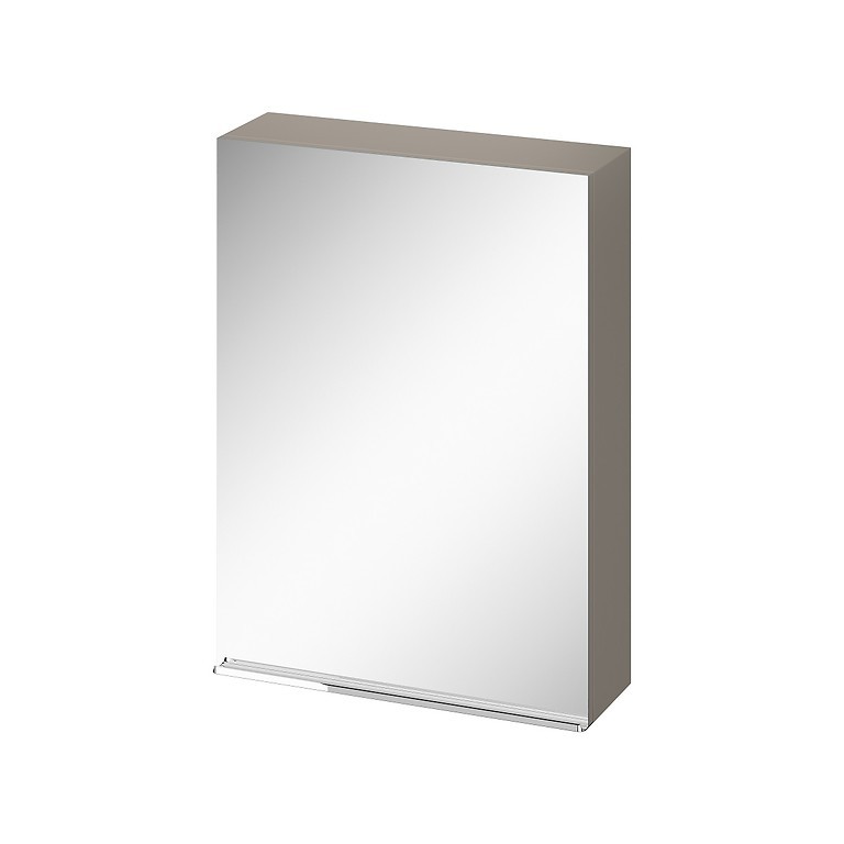 CERSANIT - Zrkadlová skrinka VIRGO 60 sivý dub s chrómovými úchytmi (S522-015)