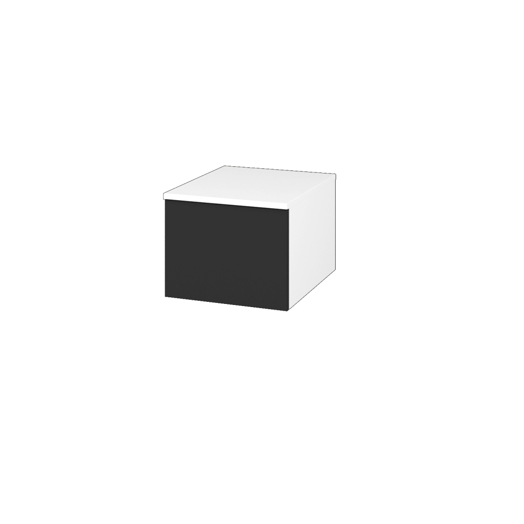 Dreja - Nízka skrinka DOS SNZ1 40 - N01 Biela lesk / Bez úchytky T31 / N03 Graphite (281717D)