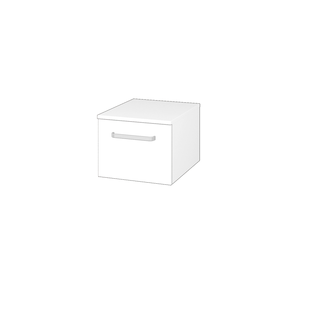 Dreja - Nízka skrinka DOS SNZ1 40 - N01 Biela lesk / Úchytka T01 / L01 Biela vysoký lesk (281755A)