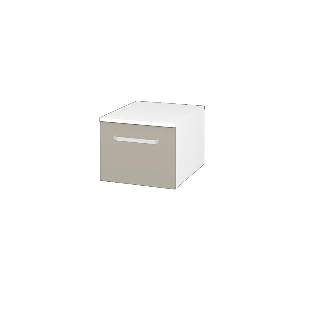 Dreja - Nízka skrinka DOS SNZ1 40 - N01 Biela lesk / Úchytka T01 / L04 Béžová vysoký lesk (281700A)