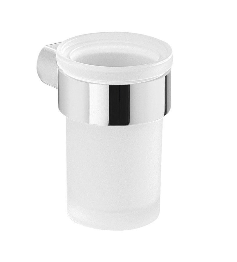 Gedy - PIRENEI pohár, chróm/mliečne sklo (PI1013)