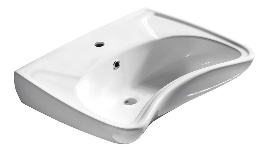 ISVEA - DISABLED keramické umývadlo 59x47cm, pre telesne postihnutých (3001) (10TP60060)