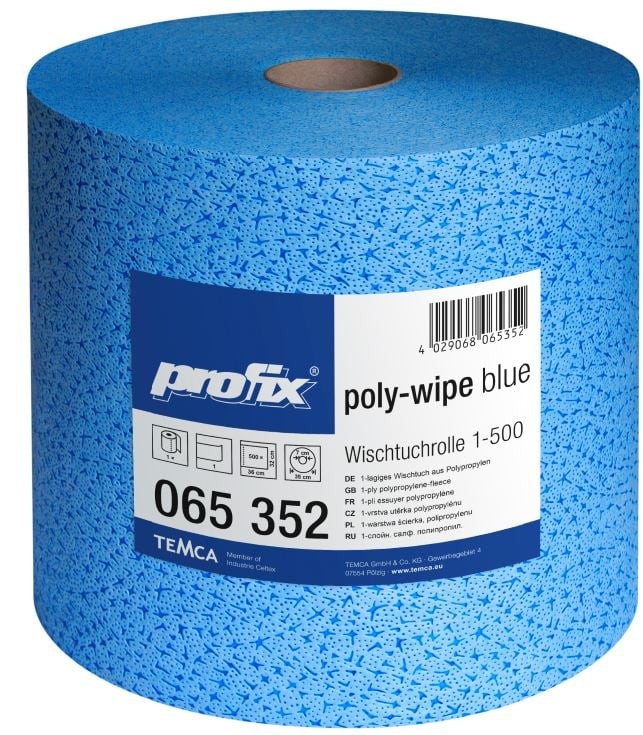 Papierové utierky v rolke Temca Poly Wipex T065352, 1-vrstvové, 36x32 cm EGT065352