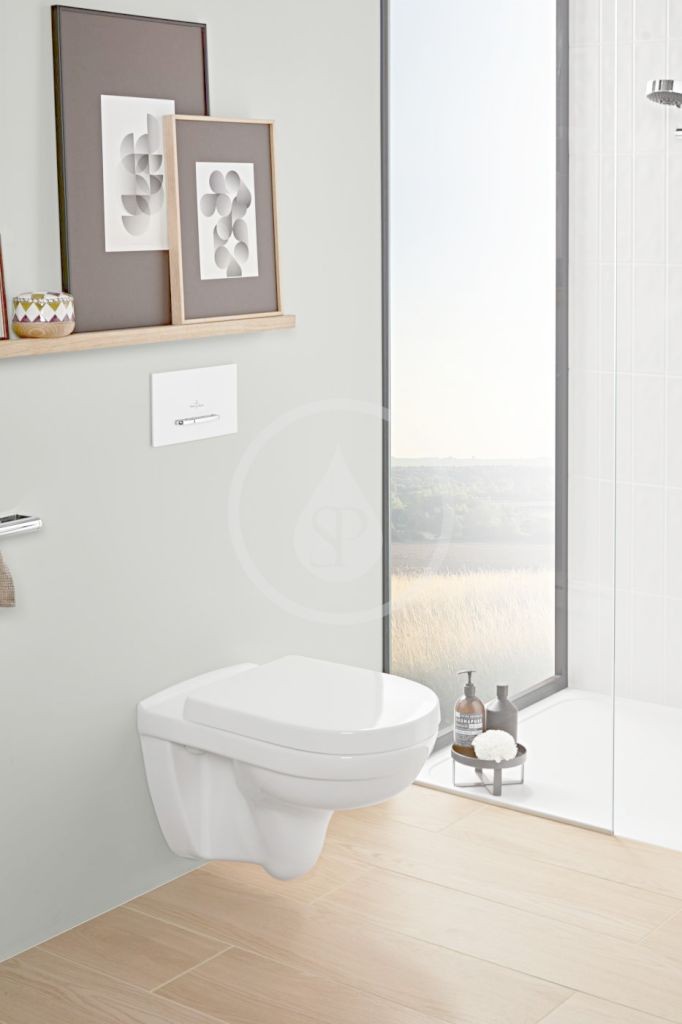VILLEROY & BOCH - O.novo Závesné WC, DirectFlush, CeramicPlus, alpská biela (5660R0R1)