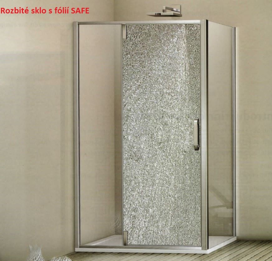 H K - Sprchové dvere SAFE D2 95 FROST dvojkrídlové 91-95 x 195 cm (SE-SAFED295FROST)