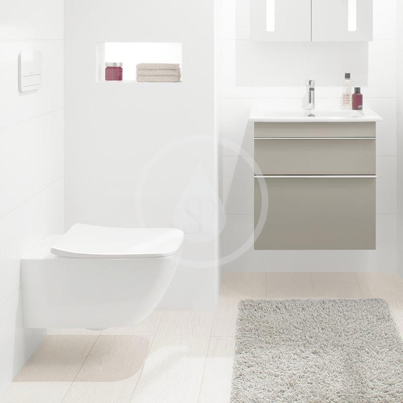 VILLEROY & BOCH - Venticello Závesné WC s doskou SoftClosing, DirectFlush, alpská biela (4611RS01)
