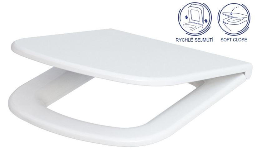 CERSANIT - SEDADLO COLOUR DUROPLAST SOFT-CLOSE EASY-OFF K98-0092