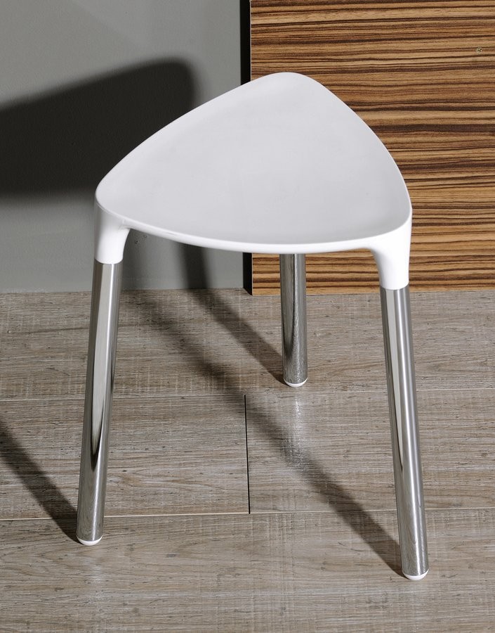 Gedy - YANNIS kúpeľňová stolička, 37x43,5x32,3cm, biela (217202)