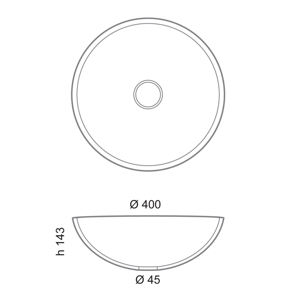SAPHO - MURANO WENGE sklenené umývadlo na dosku, priemer 40cm, meď/strieborná (AL5318-66)