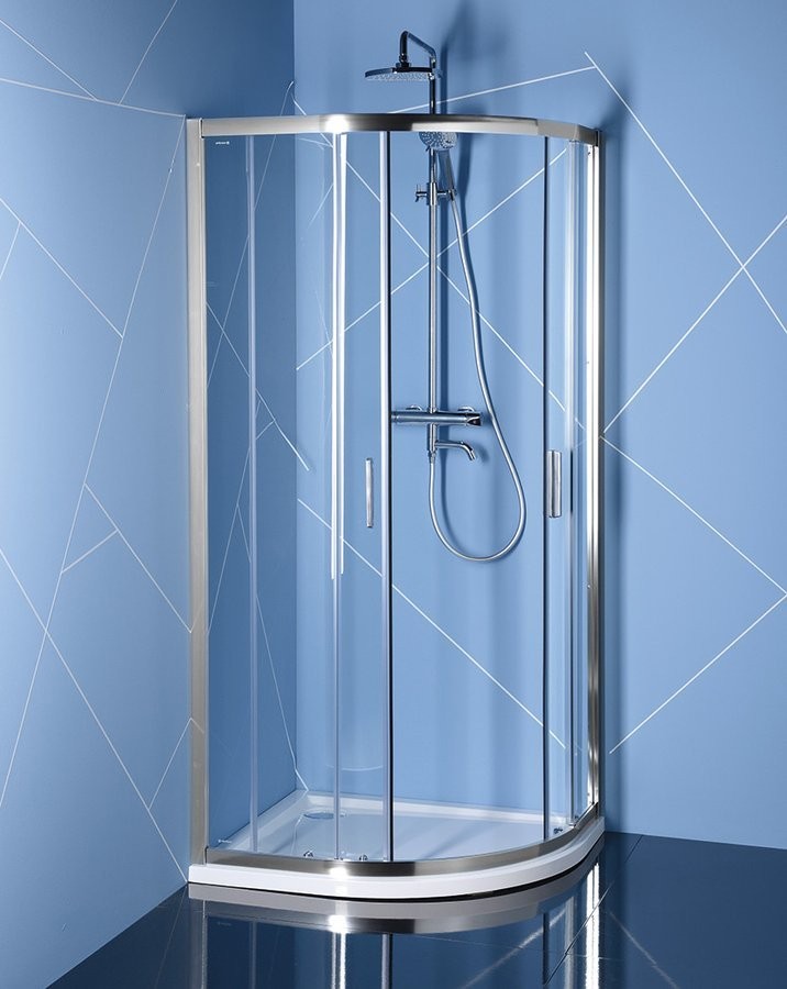 POLYSAN - EASY LINE štvrťkruhová sprchová zástena 1200x900mm, L/R, číre sklo (EL2715)