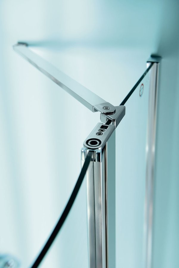 POLYSAN - ZOOM LINE štvrťkruhová sprchová zástena 900x900mm, číre sklo, pravá (ZL2615R)