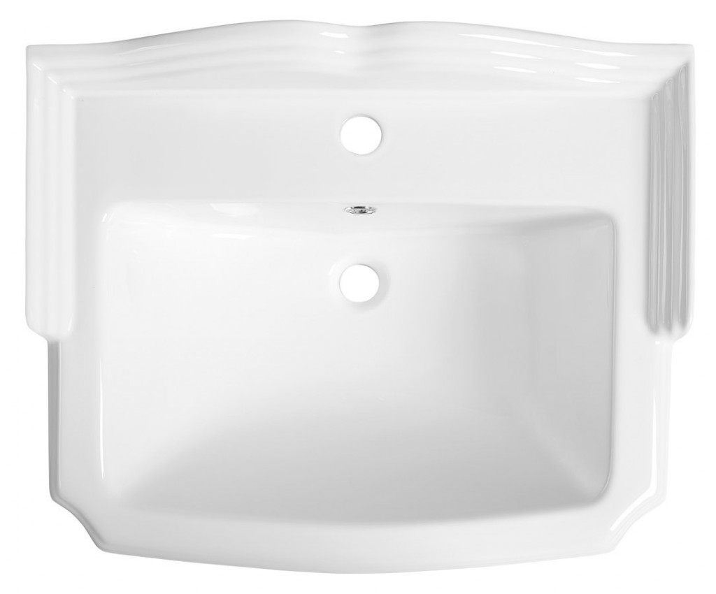 AQUALINE - ANTIK keramické umývadlo, 58x47 cm, biela (AK102)